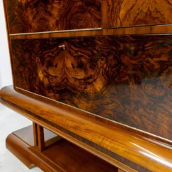 Meuble bar Art Déco en noyer, Wilhelm Mosurski - années 30
