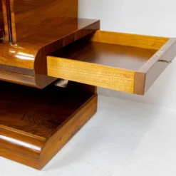 Meuble bar Art Déco en noyer, Wilhelm Mosurski - années 30