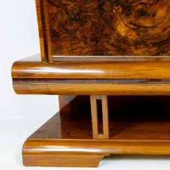Meuble bar Art Déco en noyer, Wilhelm Mosurski - années 30