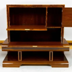 Meuble bar Art Déco en noyer, Wilhelm Mosurski - années 30