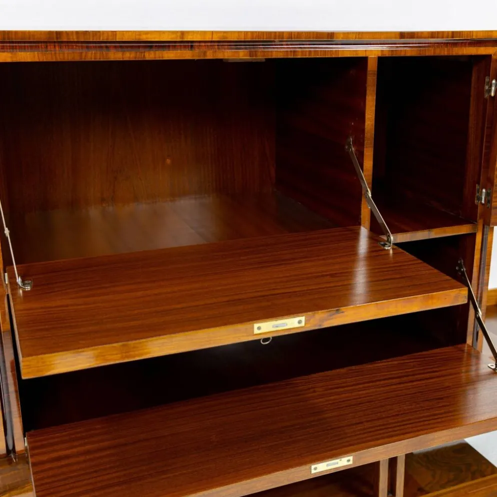 Meuble bar Art Déco en noyer, Wilhelm Mosurski - années 30