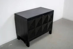 Meuble bar brutaliste noirci par J. Batenburg pour MI Belgium, années 1960