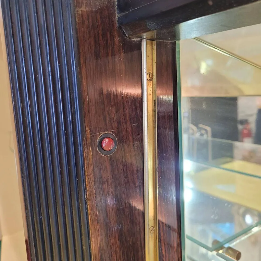 Meuble bar / buffet, palissandre, Vittorio Dassi pour la Permanente Mobili di Cantù, Mid-century, années 50 – Italie