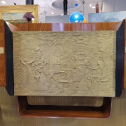Meuble bar / buffet, palissandre, Vittorio Dassi pour la Permanente Mobili di Cantù, Mid-century, années 50 – Italie