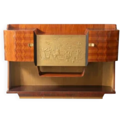 Meuble bar / buffet, palissandre, Vittorio Dassi pour la Permanente Mobili di Cantù, Mid-century, années 50 – Italie