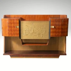 Meuble bar / buffet, palissandre, Vittorio Dassi pour la Permanente Mobili di Cantù, Mid-century, années 50 – Italie