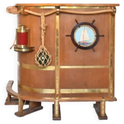 Meuble bar à décor marine