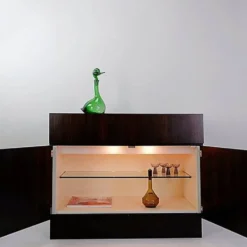Meuble bar en bois - Belgique 1970