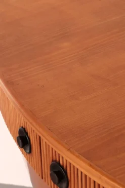 Meuble bar en bois clair attribué à Paolo Buffa, années 1940