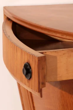 Meuble bar en bois clair attribué à Paolo Buffa, années 1940