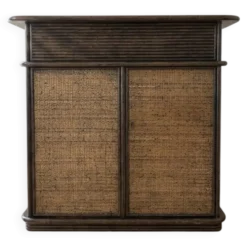 Meuble bar en bois massif