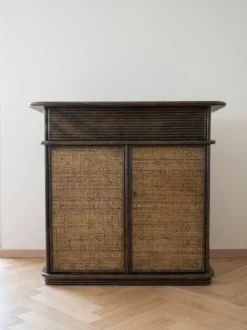 Meuble bar en bois massif