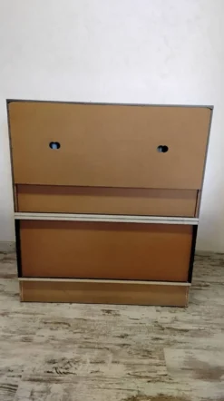 Meuble bar / meuble d’entrée avec miroir vintage des années 70