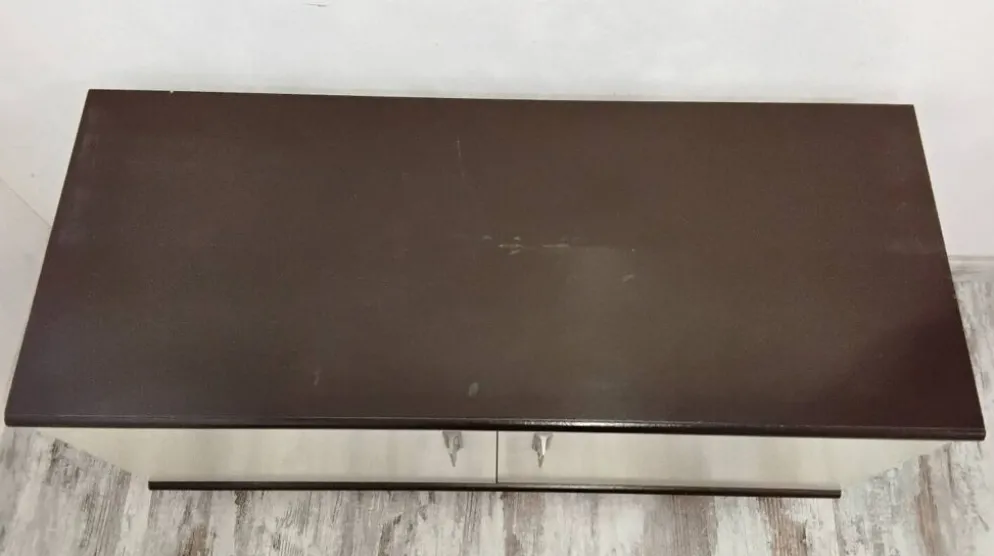 Meuble bar / meuble d’entrée avec miroir vintage des années 70