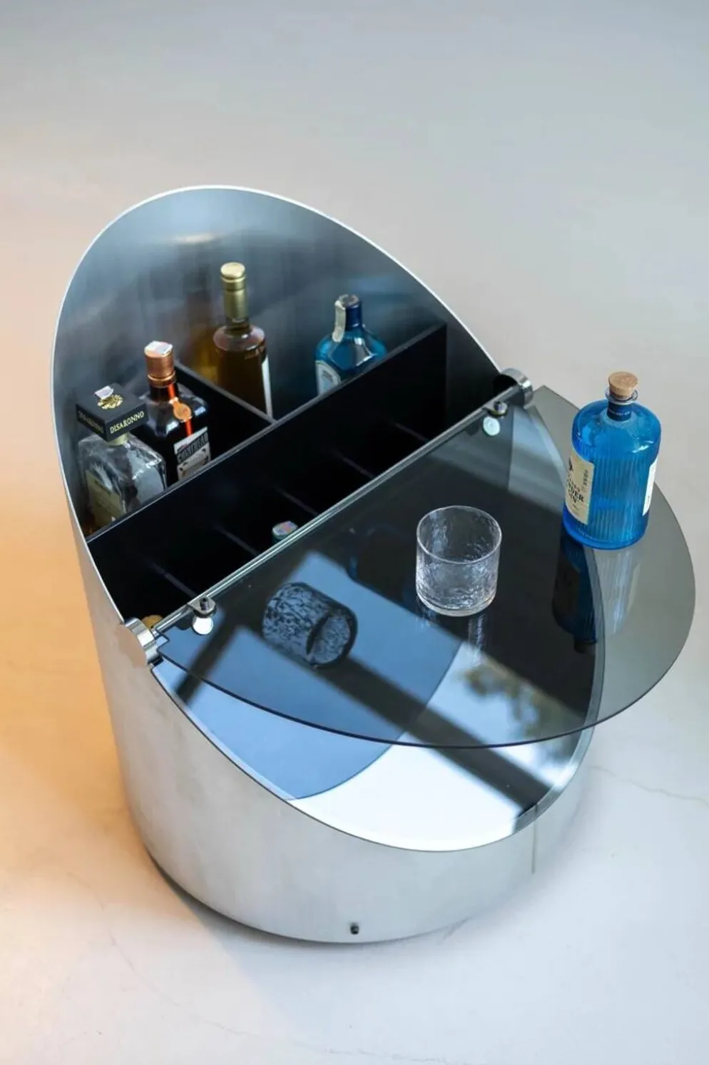 Meuble bar par Claudio Salocchi pour Luigi Sormani, Italie, années 1970