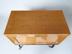 Meuble bar rangement bas sur roulettes années 60
