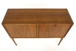Meuble-bar scandinave en noyer, Sola Møbelfabrik Ganddal, Norvège, 1960