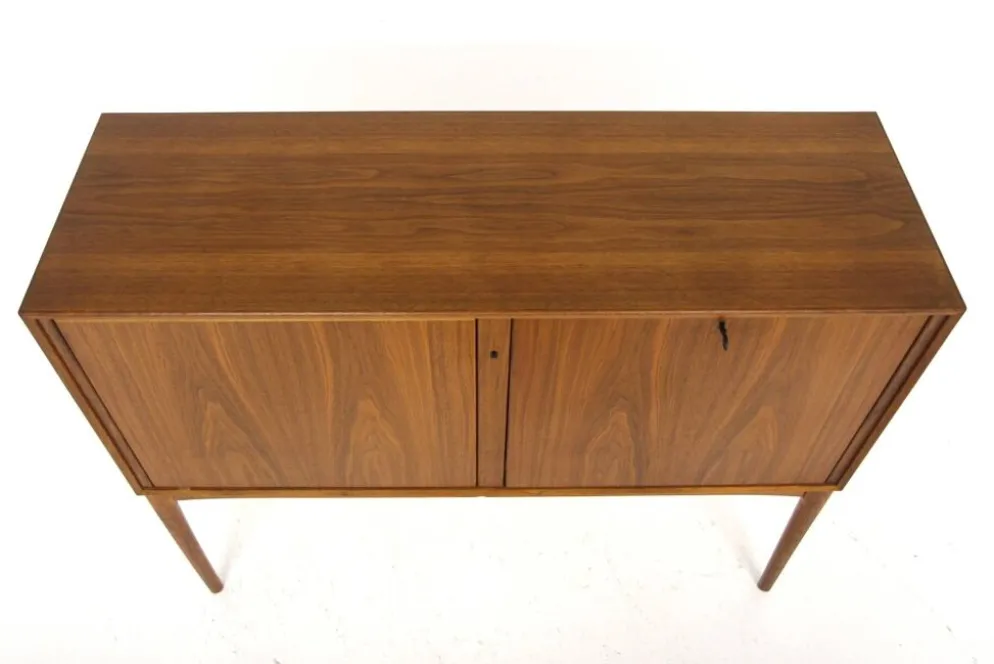 Meuble-bar scandinave en noyer, Sola Møbelfabrik Ganddal, Norvège, 1960