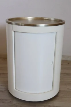Meuble bar Space Age sur roulettes avec porte coulissante, années 1960