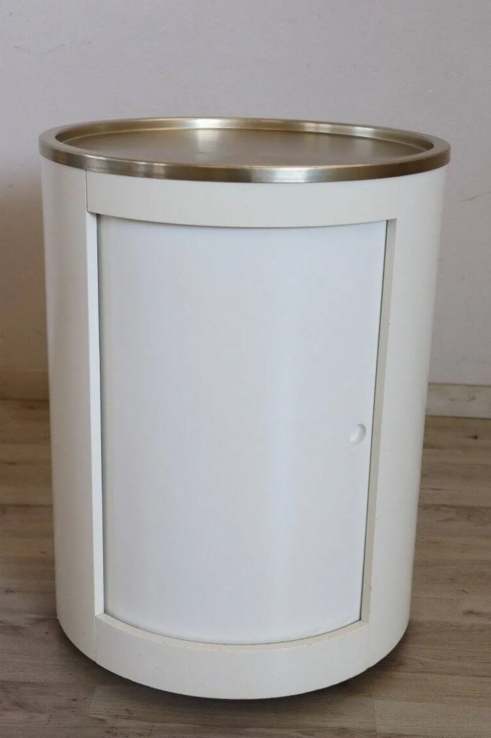 Meuble bar Space Age sur roulettes avec porte coulissante, années 1960
