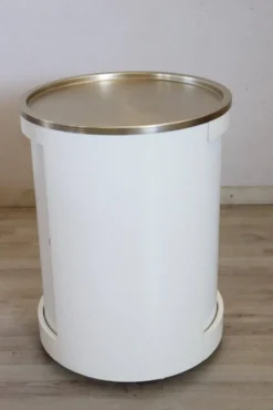 Meuble bar Space Age sur roulettes avec porte coulissante, années 1960