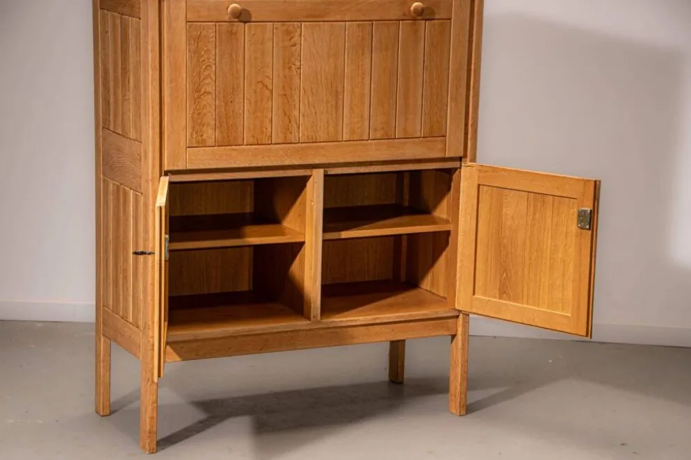Meuble bar Van den Berghe Pauvers en chêne