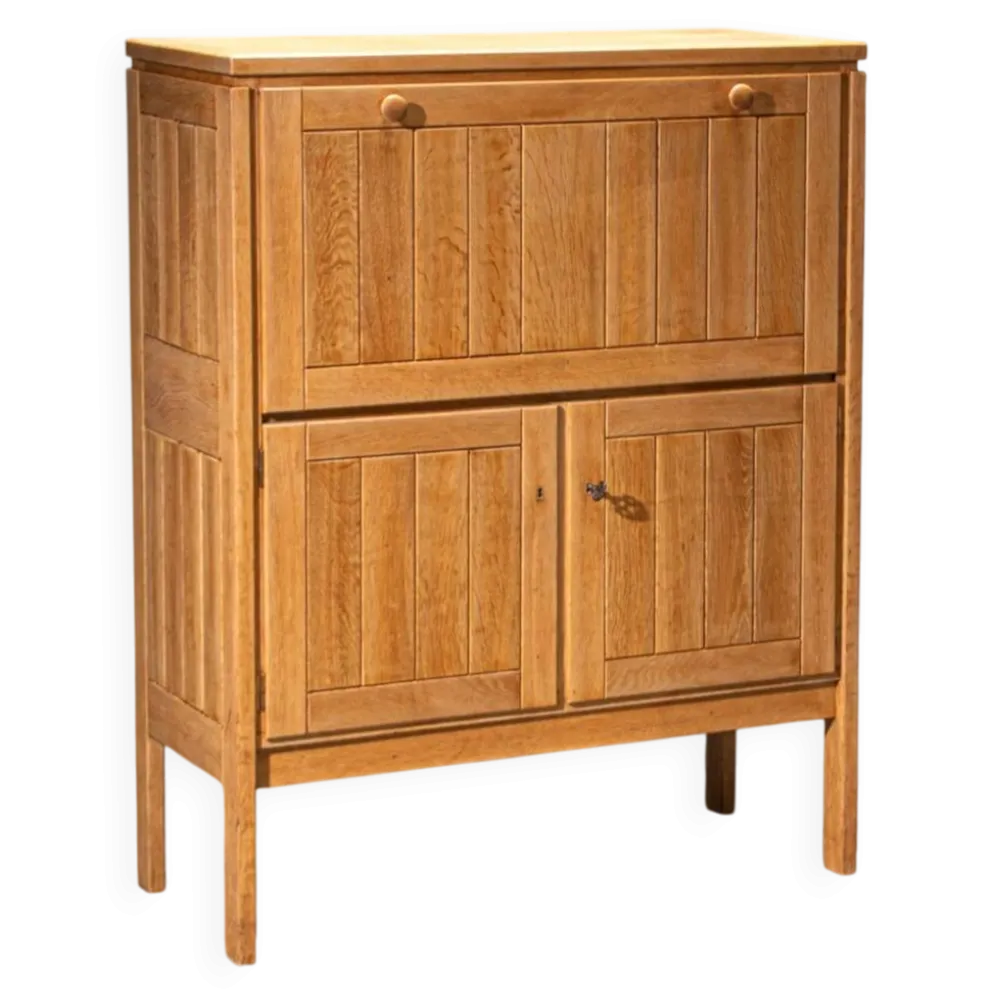 Meuble bar Van den Berghe Pauvers en chêne