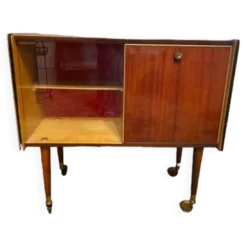 Meuble bar vernis années 50