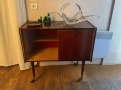 Meuble bar vernis années 50
