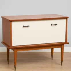 Meuble bar vintage de style mid-century des années 1950–60