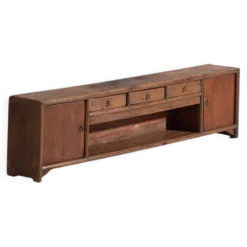 Meuble bas ancien en bois de pin – Chine, vers 1900