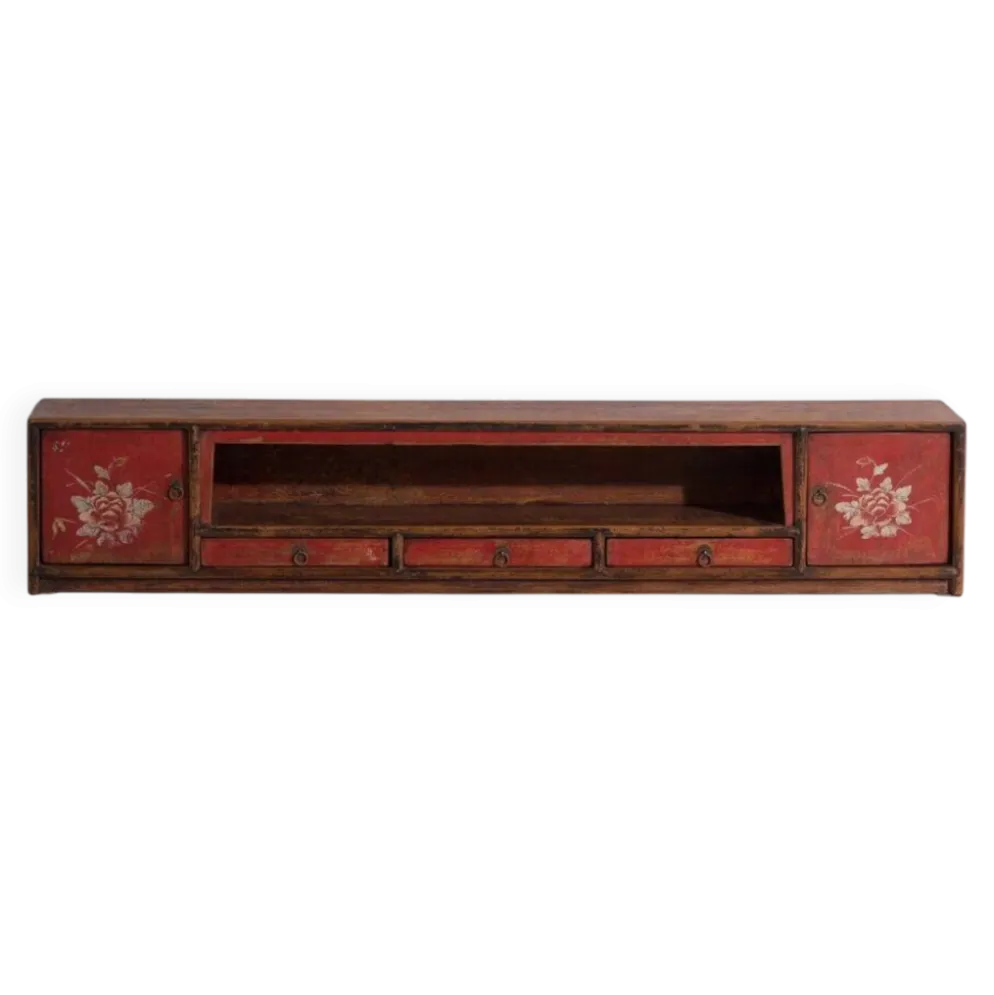 Meuble bas ancien en bois d’orme – Chine, vers 1900
