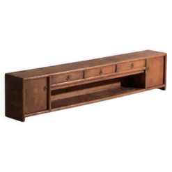Meuble bas ancien laqué en bois d’orme – Chine, vers 1900