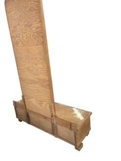 Meuble bas, d'entrée vintage en bois avec miroir