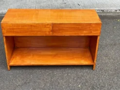 Meuble Bas TV Console Vintage 2 Tiroirs Niche style scandinave