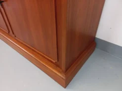 Meuble bibliothèque de rangement vintage en teck des années 60