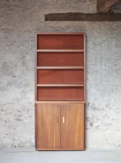 Meuble bibliothèque en bois de Teck vintage, meuble bar, meuble de rangement, décoration intérieure