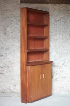 Meuble bibliothèque en bois de Teck vintage, meuble bar, meuble de rangement, décoration intérieure