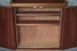 Meuble bibliothèque en bois de Teck vintage, meuble bar, meuble de rangement, décoration intérieure