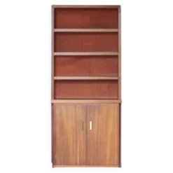 Meuble bibliothèque en bois de Teck vintage, meuble bar, meuble de rangement, décoration intérieure