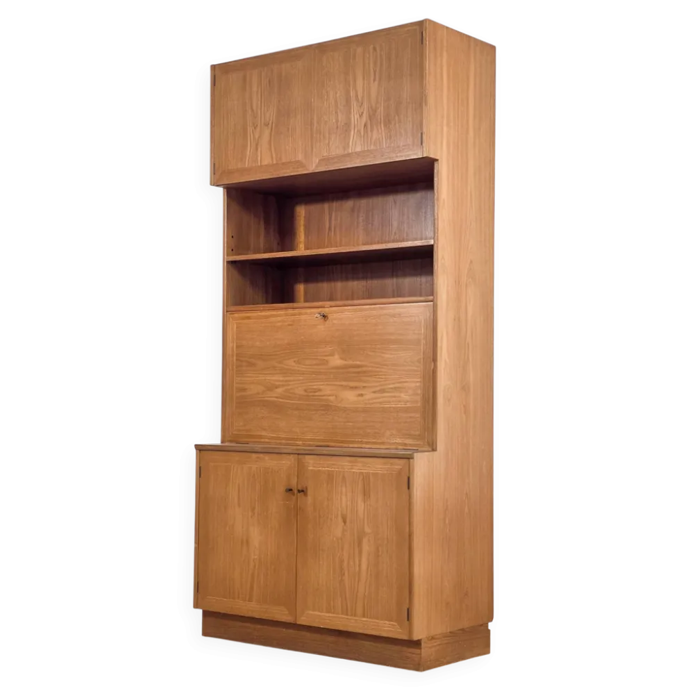 Meuble bibliothèque Roche Bobois style scandinave - 1970