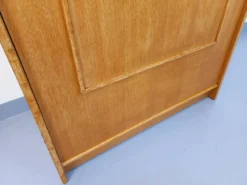 Meuble bibliothèque vintage avec table d’appoint en bois de chêne
