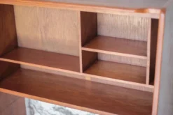 Meuble bois vintage, meuble étagère Roger Landault pour ABC, années 50