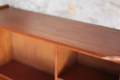 Meuble bois vintage, meuble étagère Roger Landault pour ABC, années 50