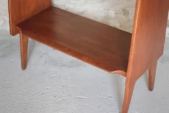 Meuble bois vintage, meuble étagère Roger Landault pour ABC, années 50