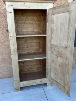 Meuble bonnetier Parisienne bois brut vintage