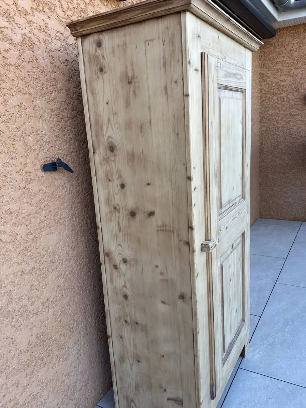 Meuble bonnetier Parisienne bois brut vintage