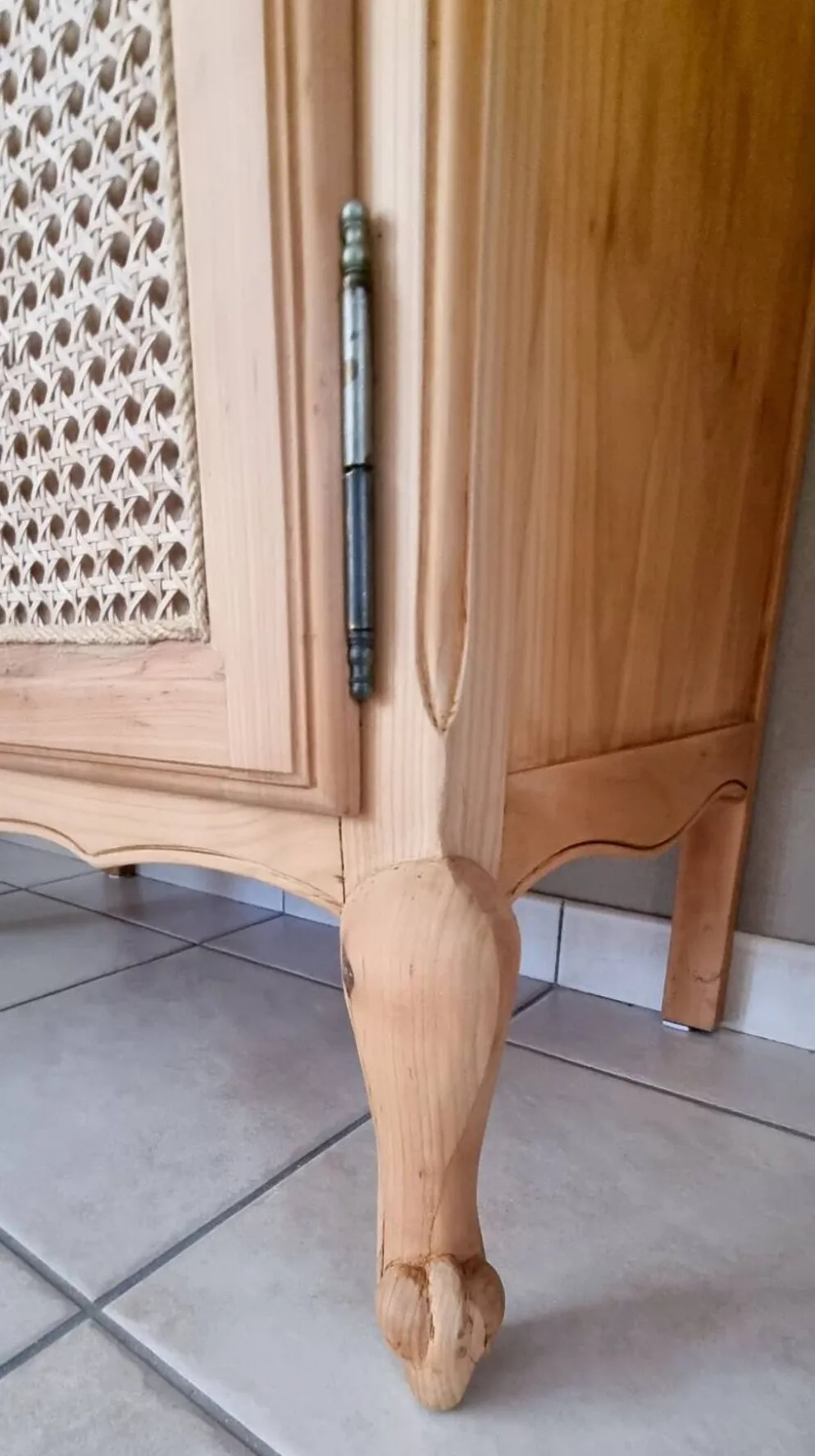 Meuble cannage style Louis XV