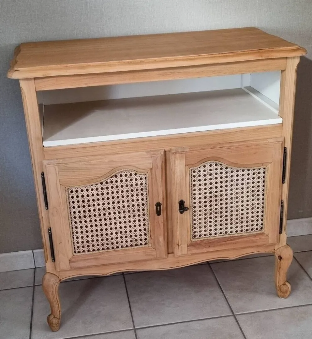 Meuble cannage style Louis XV