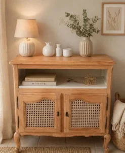 Meuble cannage style Louis XV